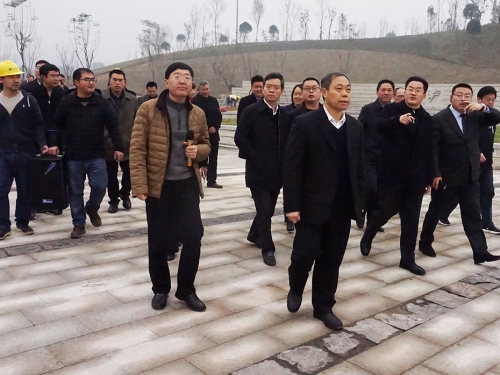 市委書記蔣輔義帶隊調(diào)研長江生態(tài)濕地公園